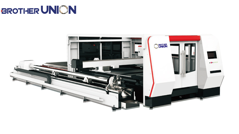  Double Platform Plate And Tube Integrated Laser Cutting Machine